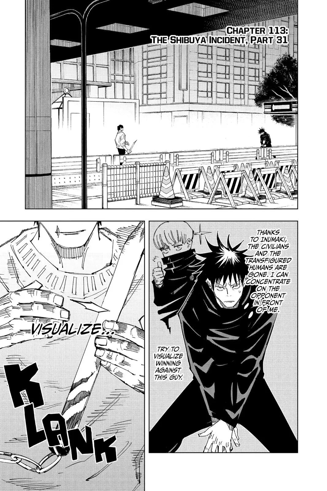 Read Jujutsu Kaisen Chapter 113 Page 1
