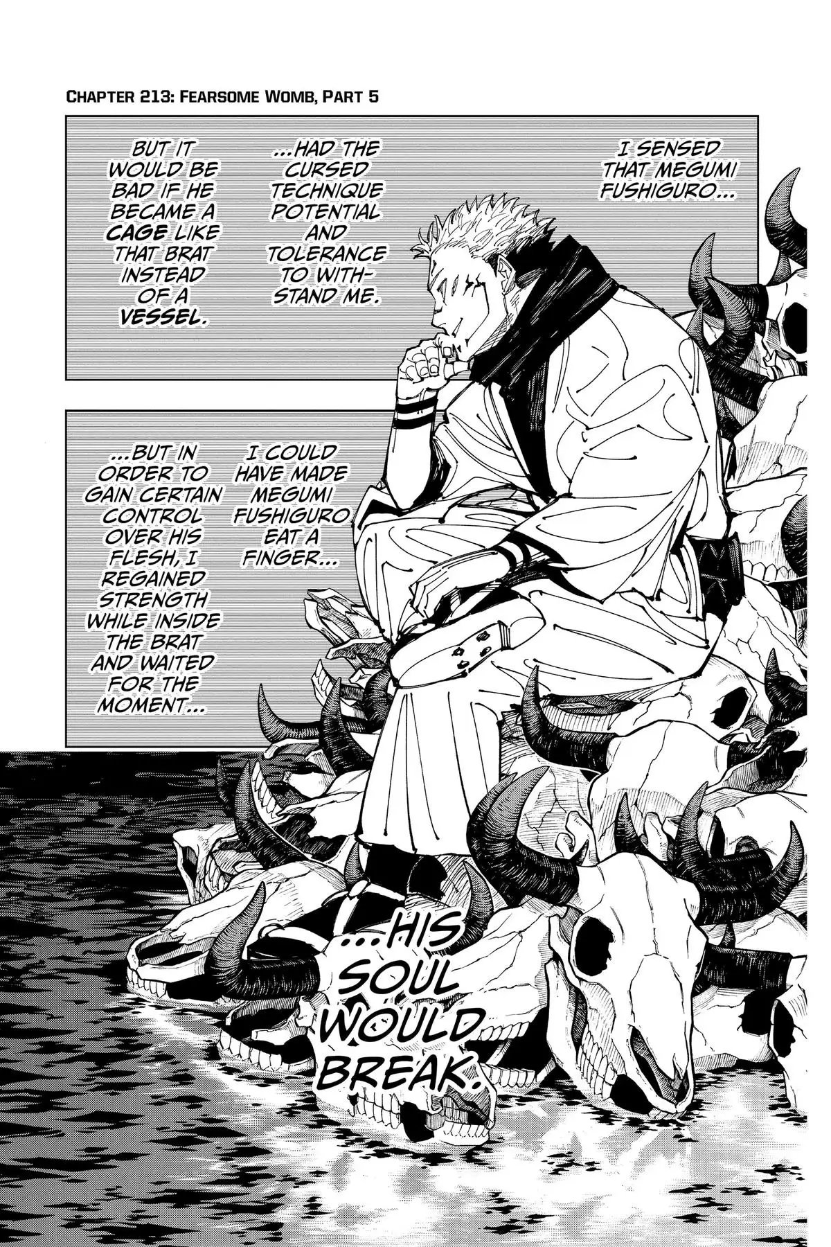 Read Jujutsu Kaisen Chapter 213 Page 1