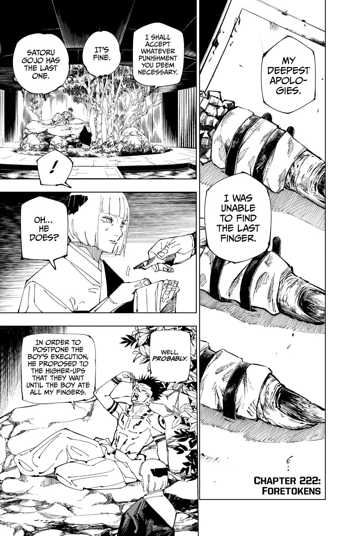 Read Jujutsu Kaisen Chapter 222 Page 1