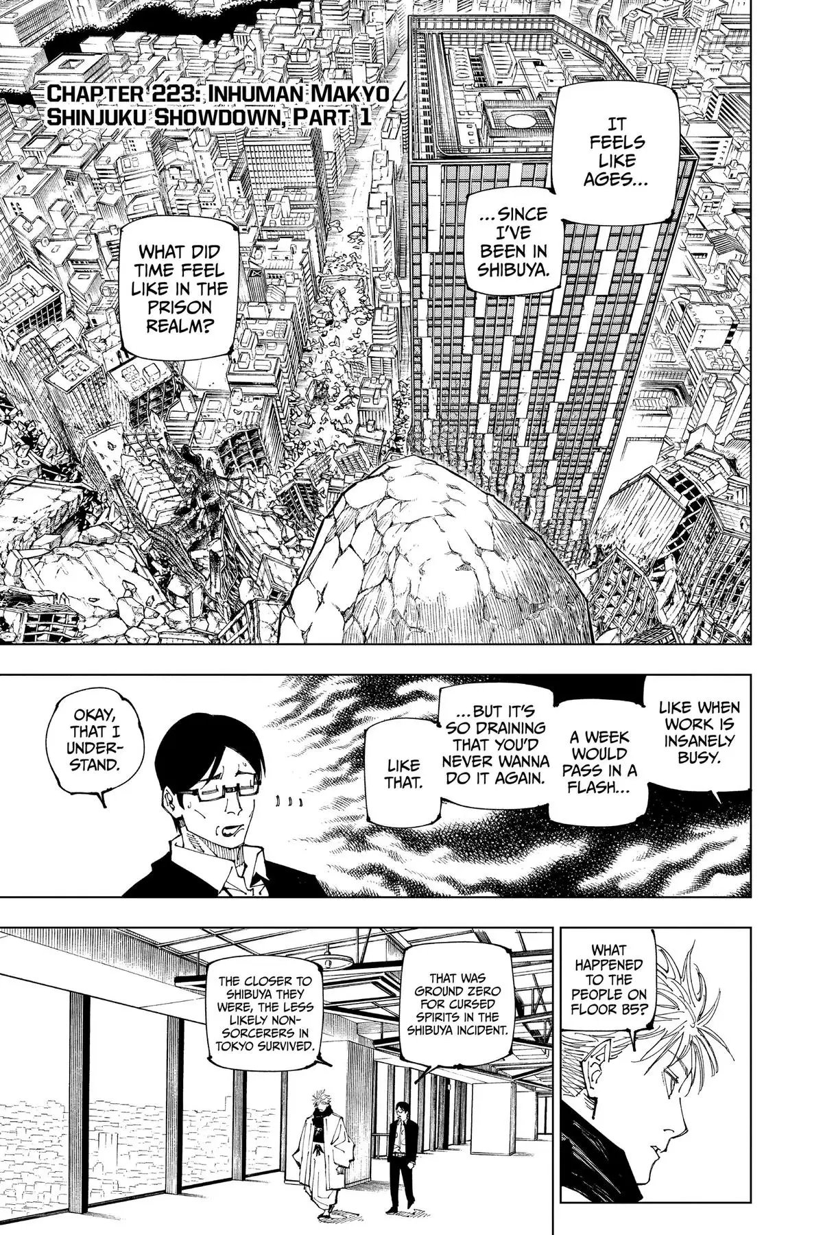 Read Jujutsu Kaisen Chapter 223 Page 1