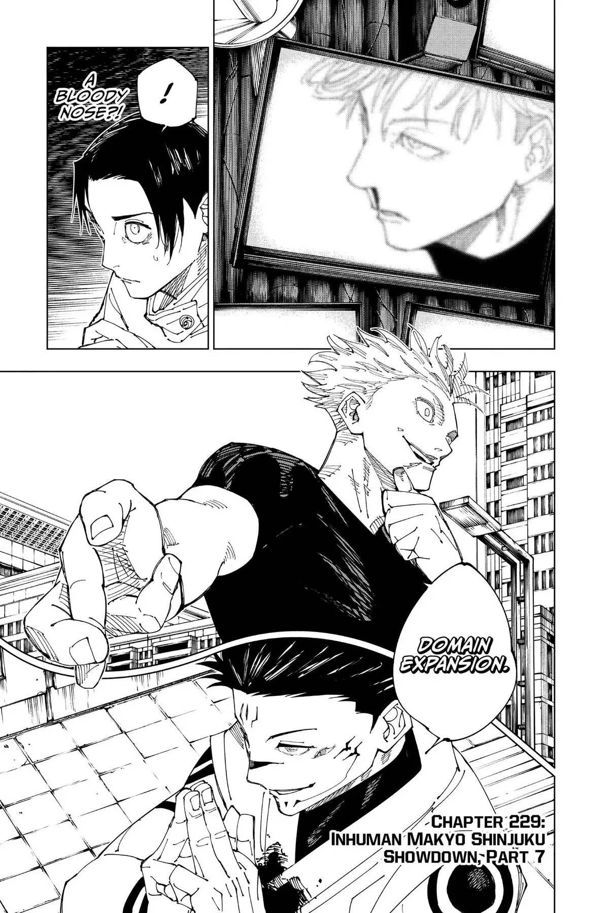 Read Jujutsu Kaisen Chapter 229 Page 1