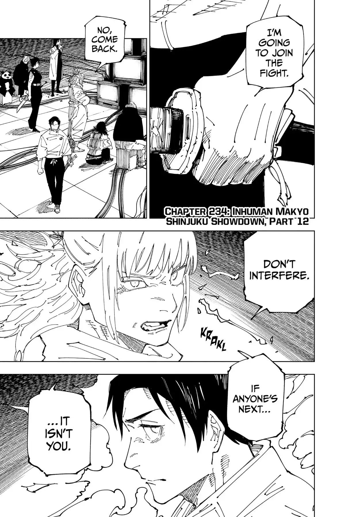 Read Jujutsu Kaisen Chapter 234 Page 1