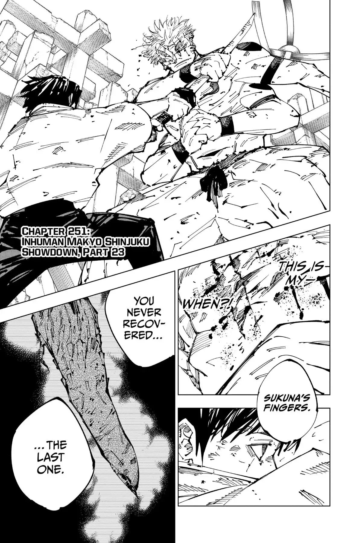 Read Jujutsu Kaisen Chapter 251 Page 1