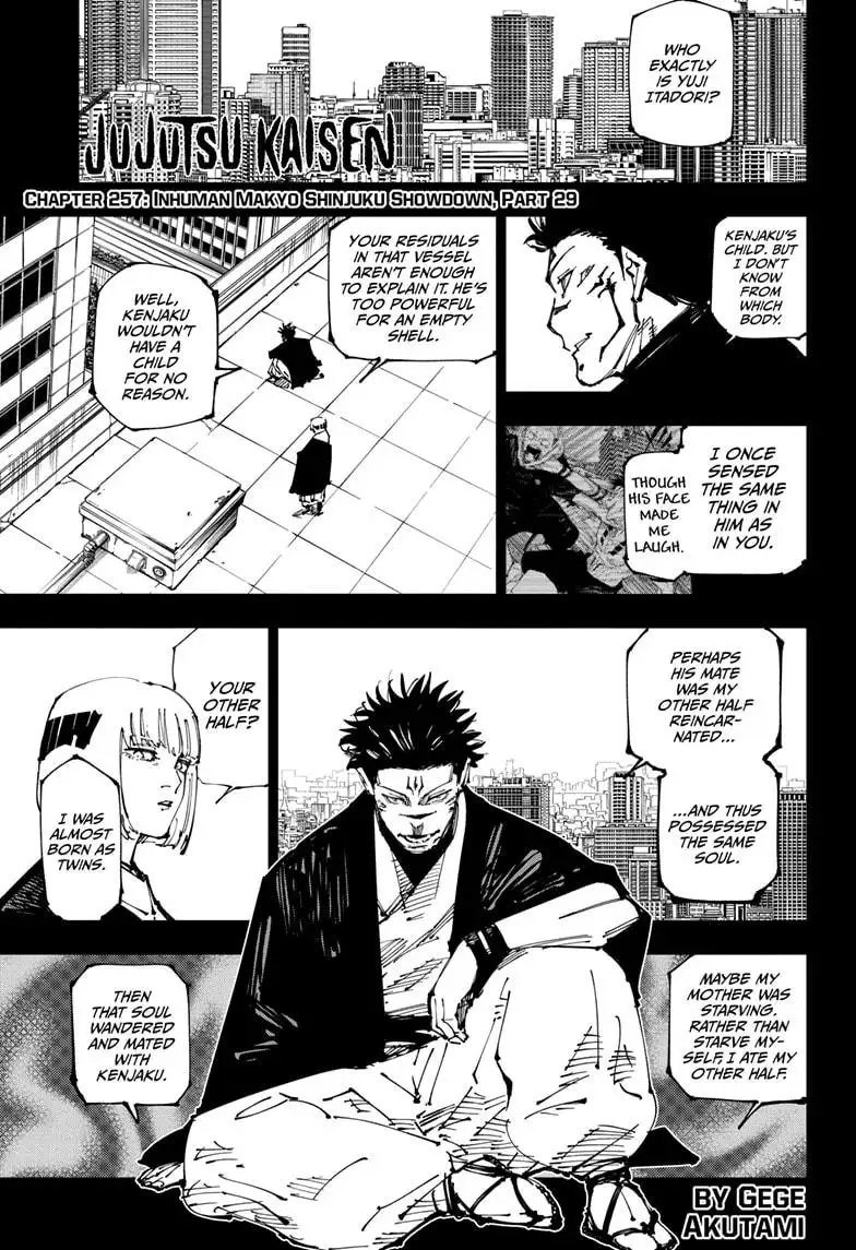 Read Jujutsu Kaisen Chapter 257 Page 1