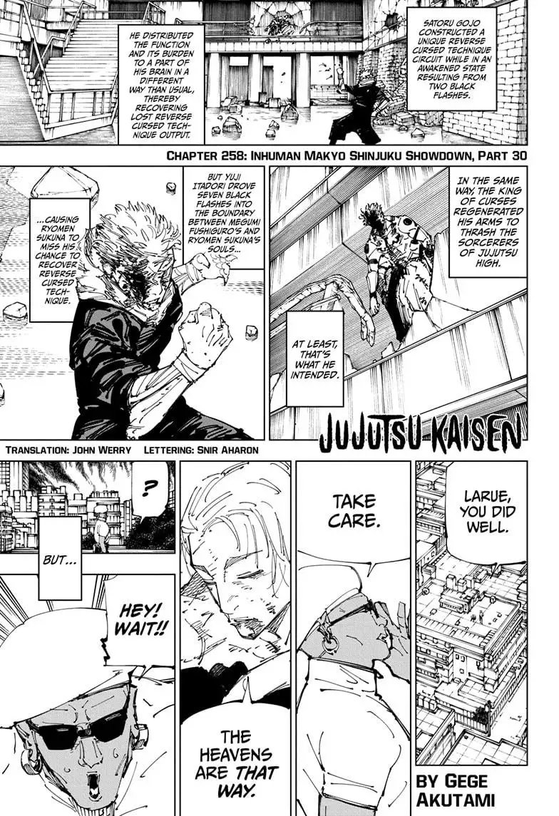 Read Jujutsu Kaisen Chapter 258 Page 1