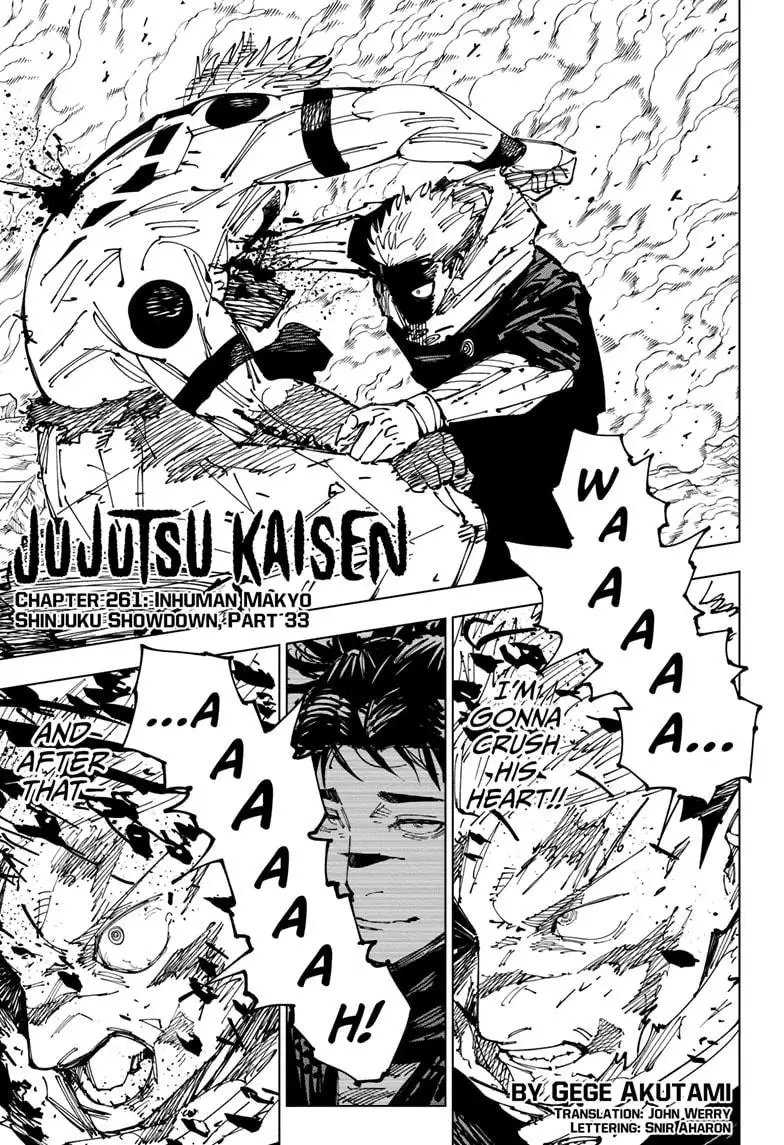 Read Jujutsu Kaisen Chapter 261 Page 1