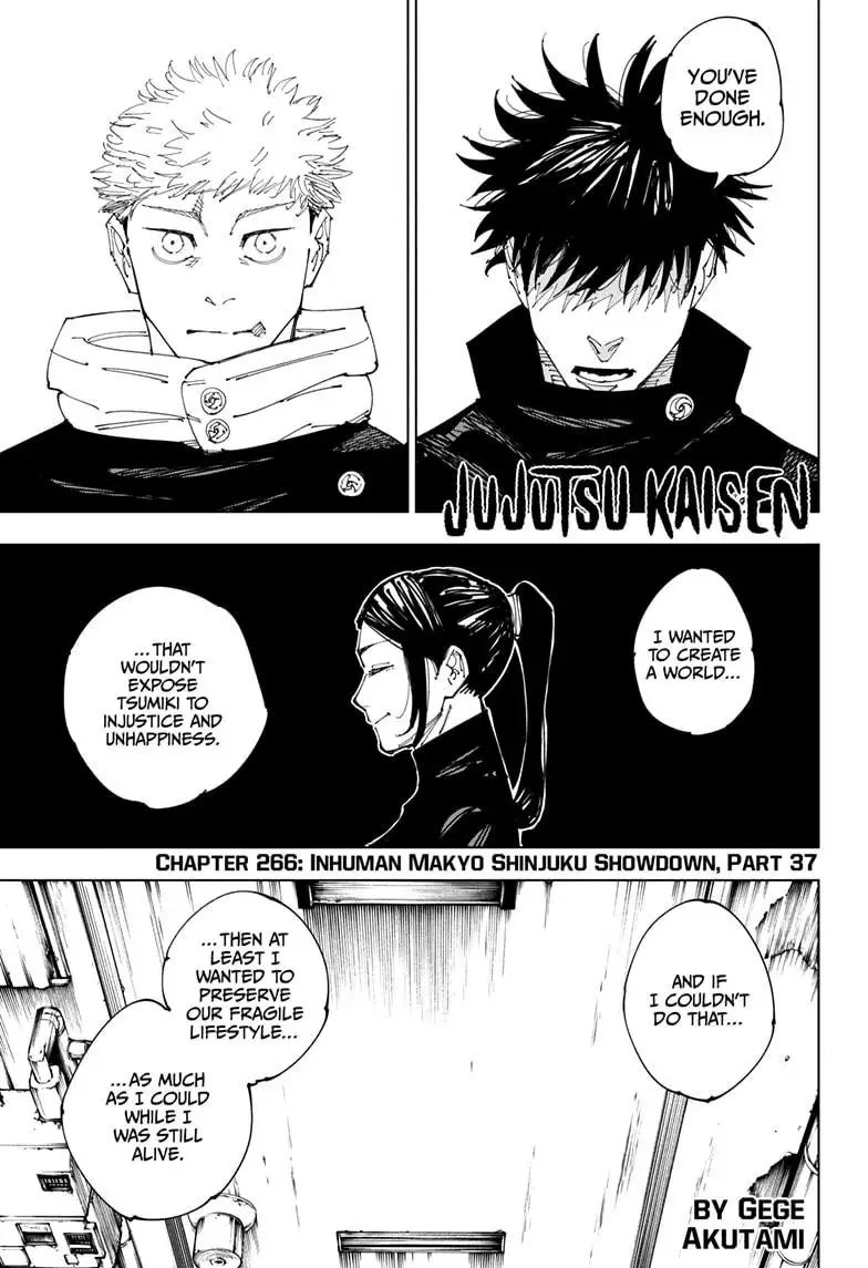 Read Jujutsu Kaisen Chapter 266 Page 1
