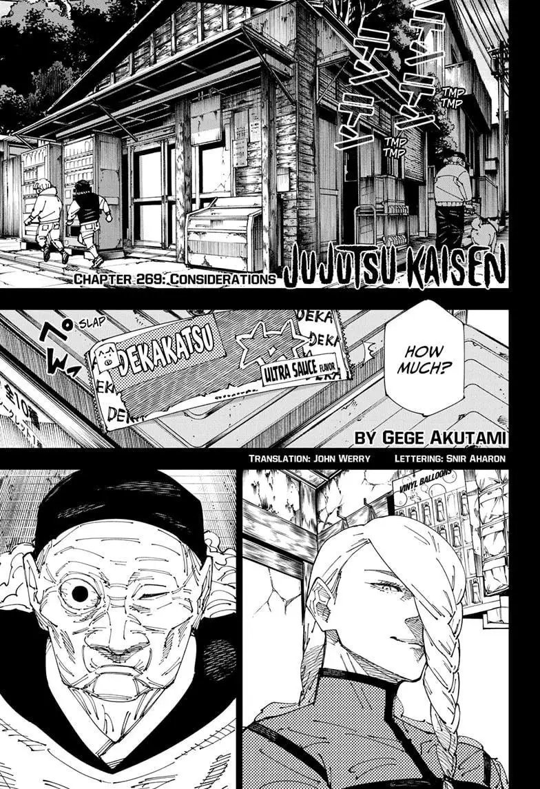 Read Jujutsu Kaisen Chapter 269 Page 1