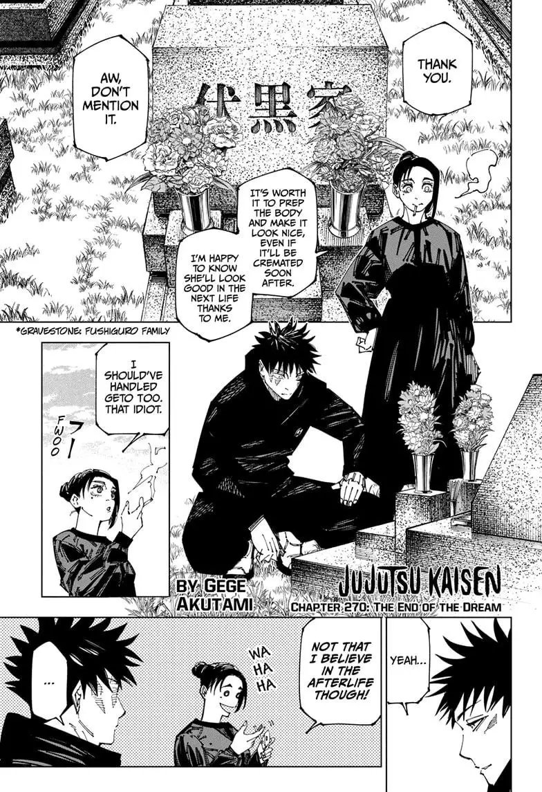 Read Jujutsu Kaisen Chapter 270 Page 1